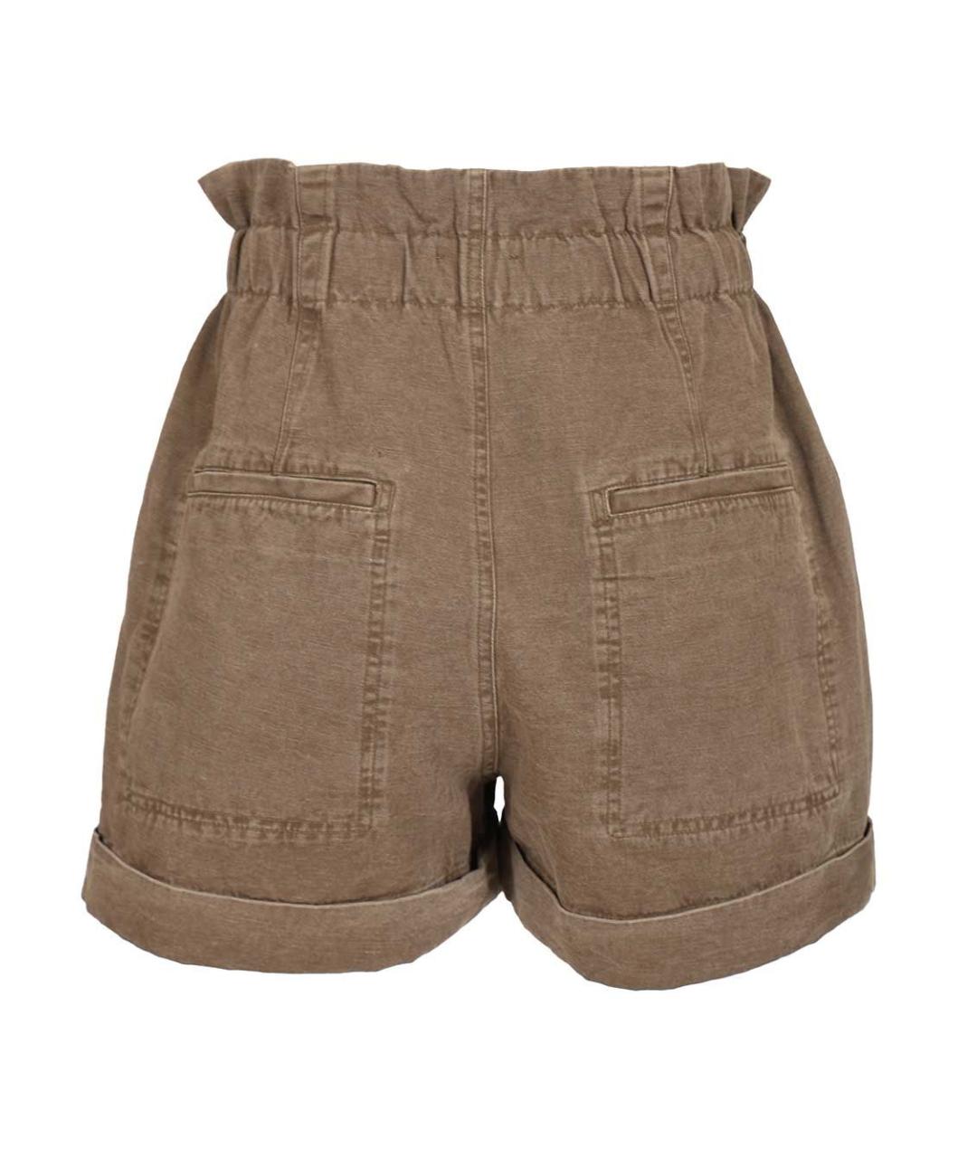 ISABEL MARANT ETOILE Коричневые хлопковые шорты, фото 2