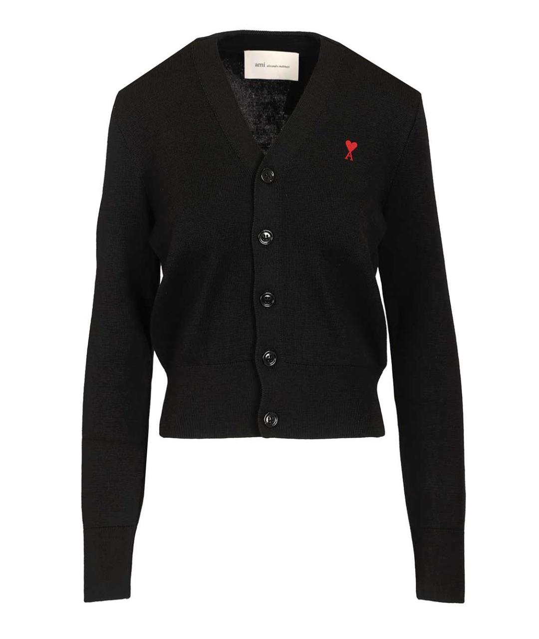 Ami Paris Черный шерстяной кардиган, фото 1