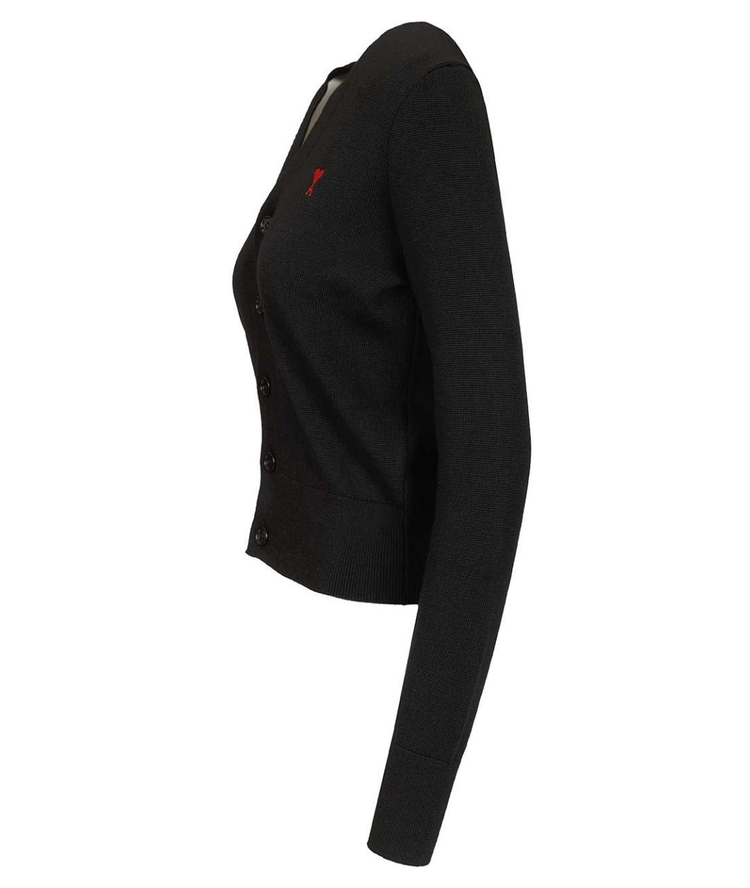 Ami Paris Черный шерстяной кардиган, фото 3
