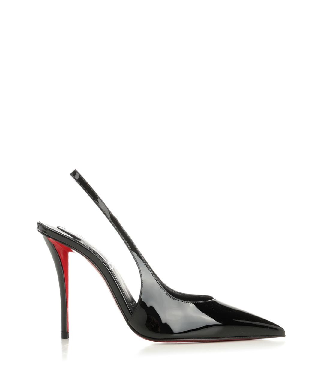 CHRISTIAN LOUBOUTIN Черные туфли из лакированной кожи, фото 1