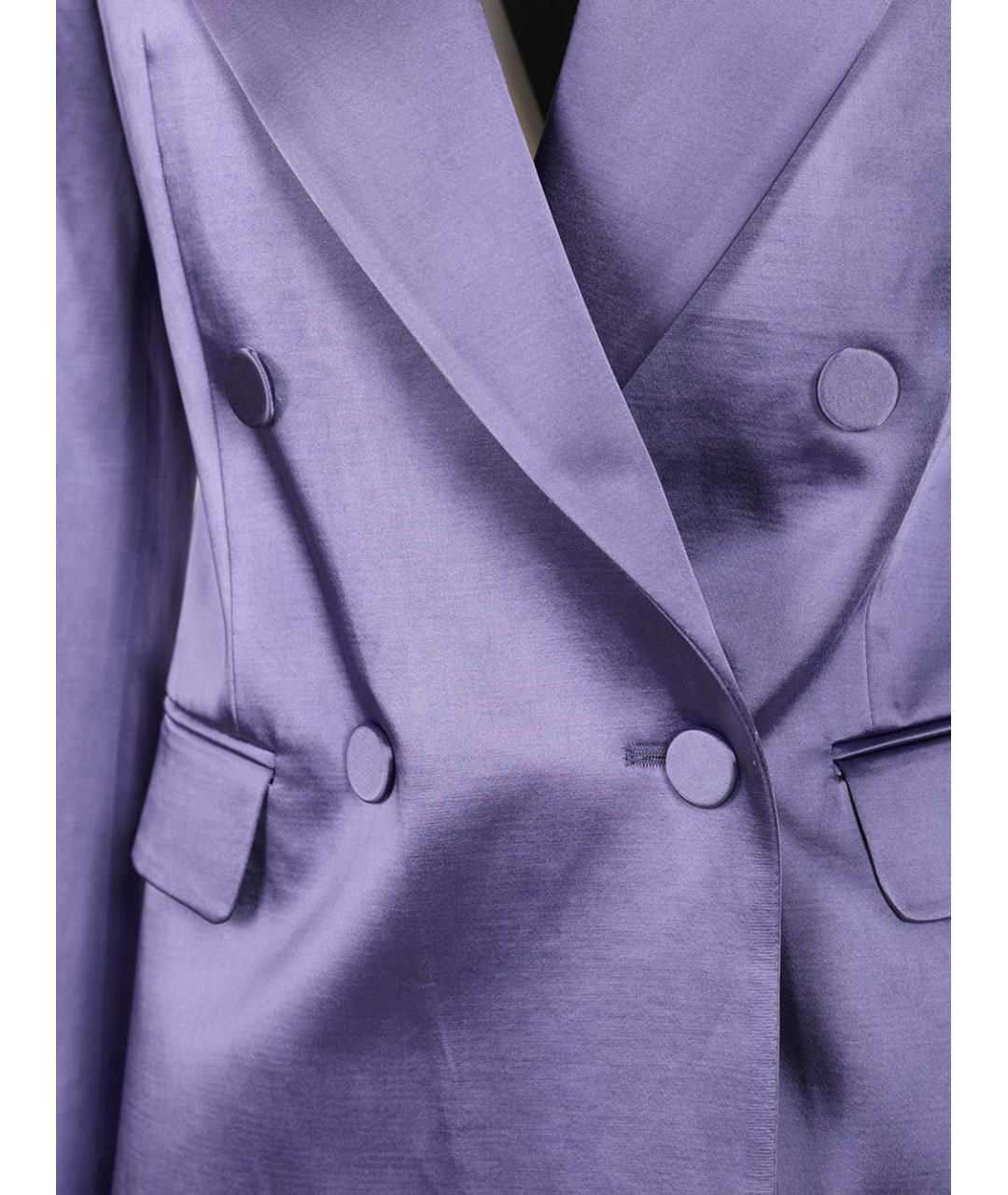 DRIES VAN NOTEN Фиолетовый хлопковый жакет/пиджак, фото 5