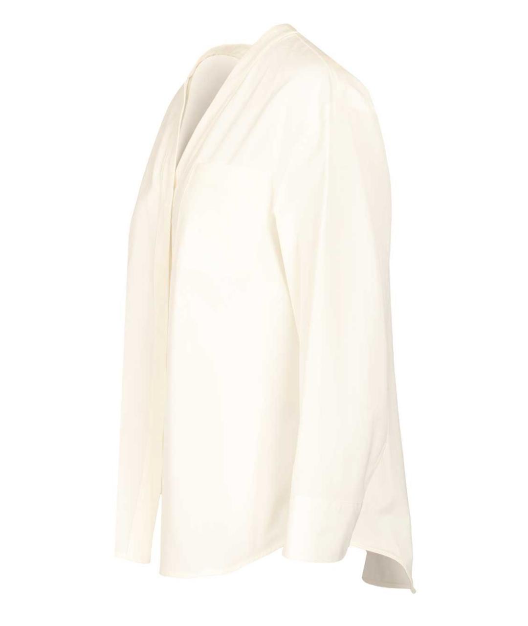 'S MAX MARA Белая хлопковая рубашка, фото 3