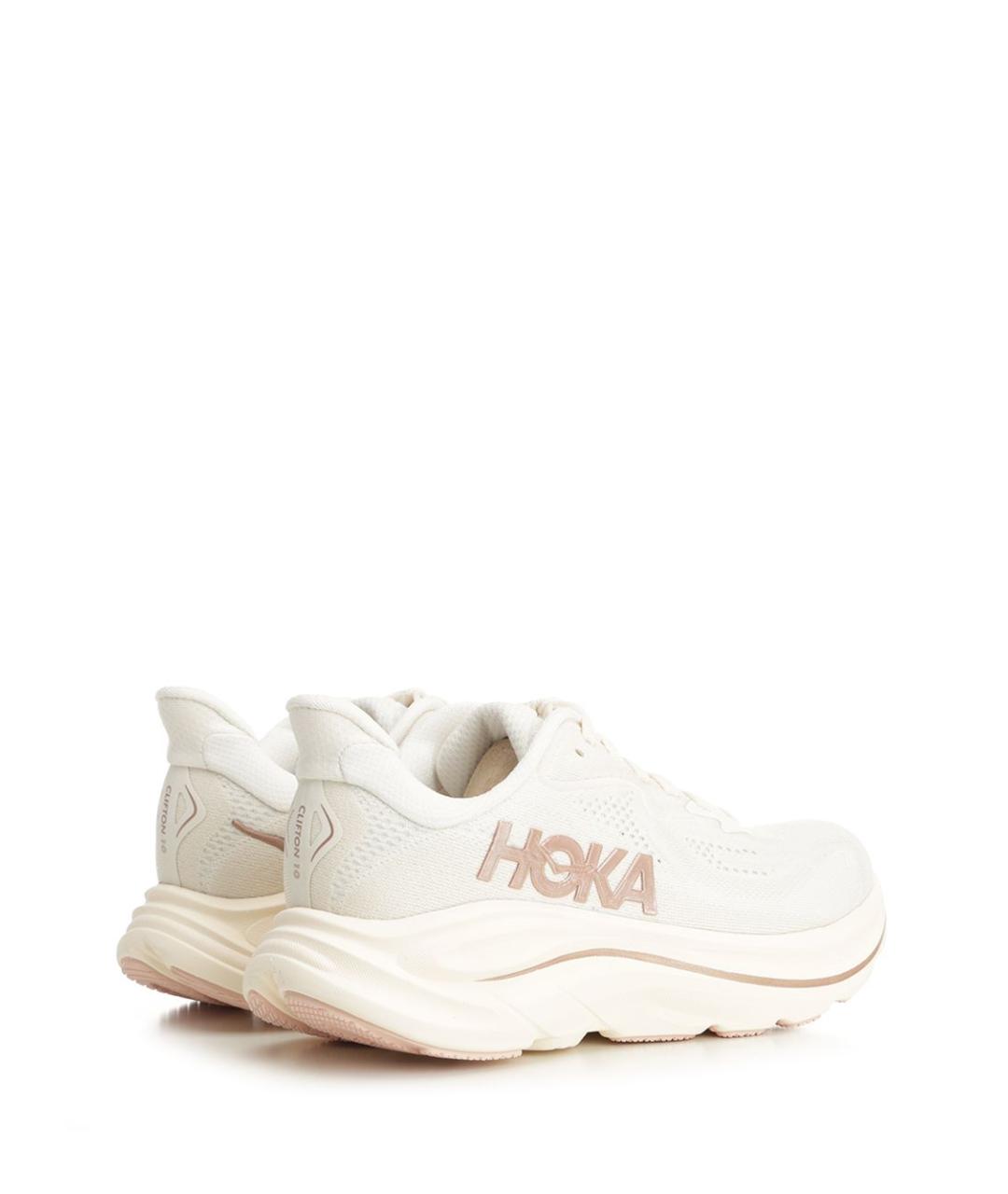 HOKA Белые текстильные кроссовки, фото 3