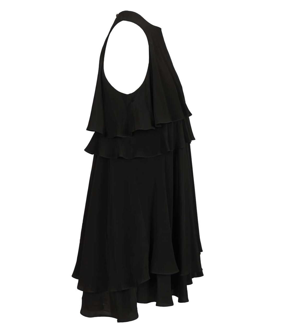 Ami Paris Черное ацетатное повседневное платье, фото 3