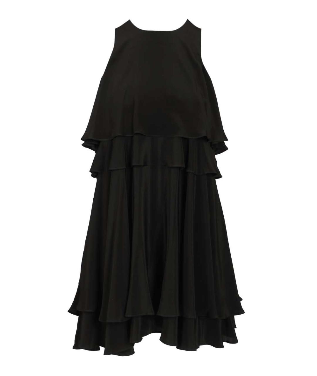 Ami Paris Черное ацетатное повседневное платье, фото 1