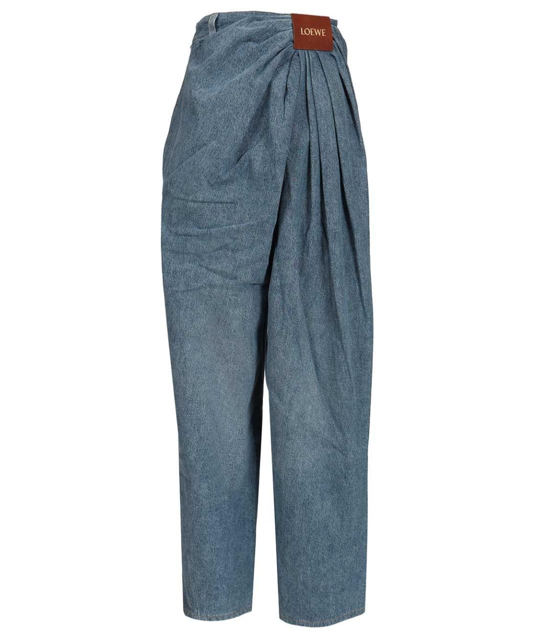 LOEWE Синие хлопковые прямые джинсы, фото 1
