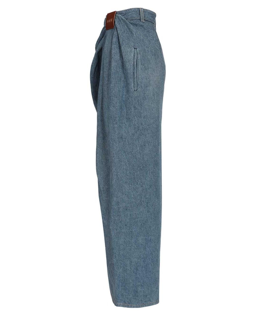 LOEWE Синие хлопковые прямые джинсы, фото 4