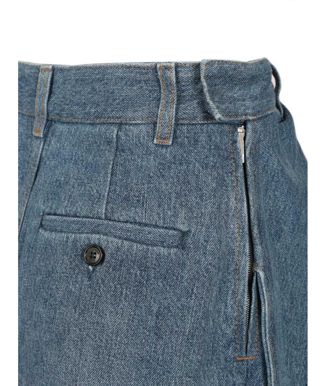 LOEWE Синие хлопковые прямые джинсы, фото 6