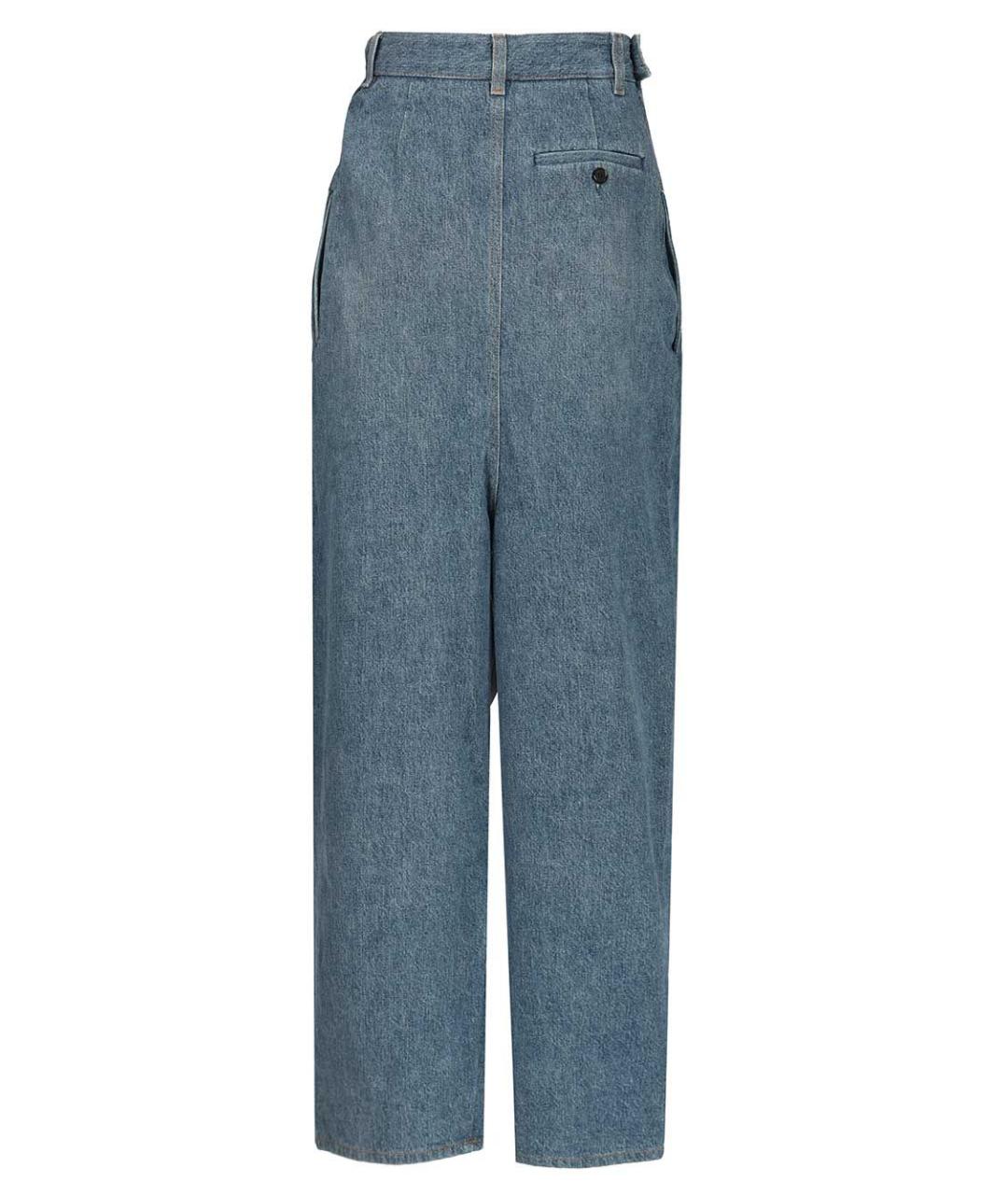 LOEWE Синие хлопковые прямые джинсы, фото 2