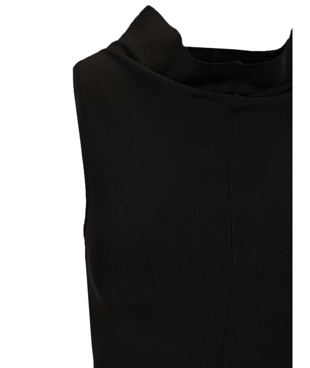 RICK OWENS Черное вискозное вечернее платье, фото 4