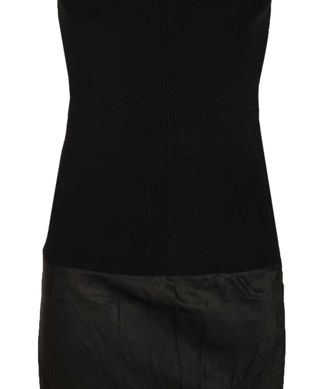 RICK OWENS Черное вискозное вечернее платье, фото 5