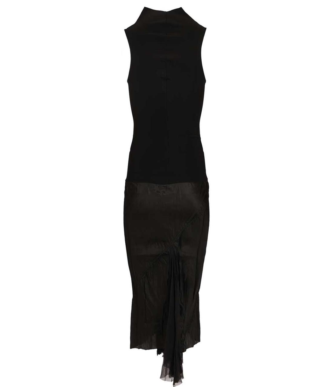 RICK OWENS Черное вискозное вечернее платье, фото 2