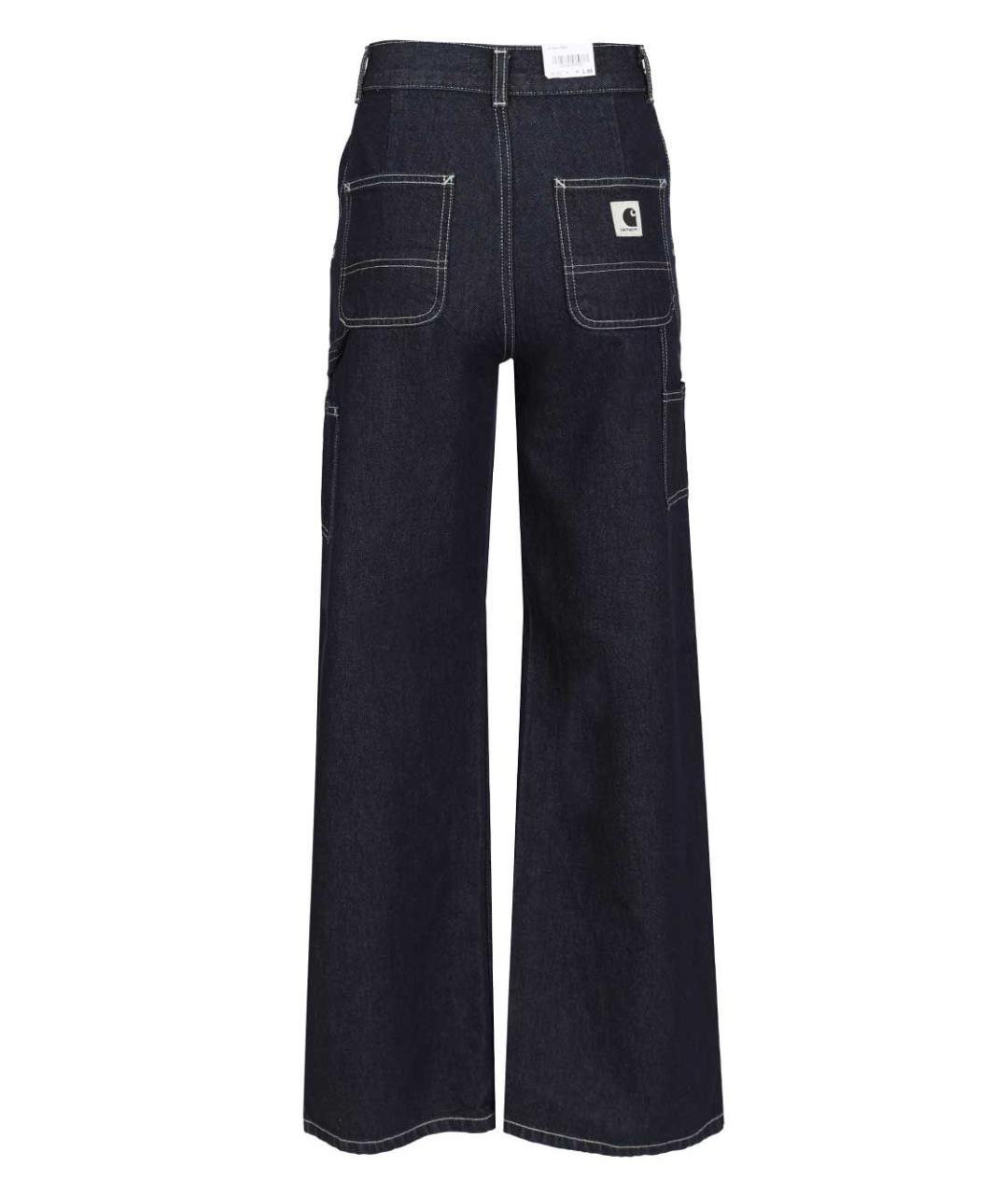CARHARTT WIP Темно-синие хлопковые прямые джинсы, фото 2