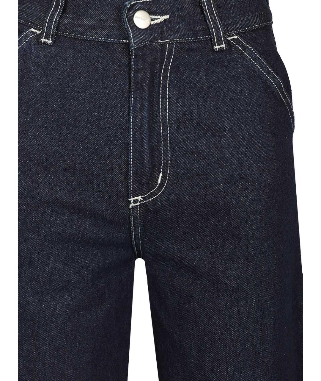 CARHARTT WIP Темно-синие хлопковые прямые джинсы, фото 4