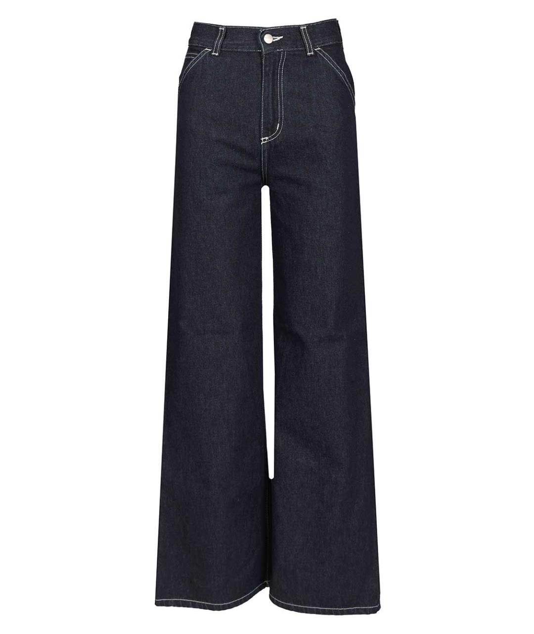 CARHARTT WIP Темно-синие хлопковые прямые джинсы, фото 1