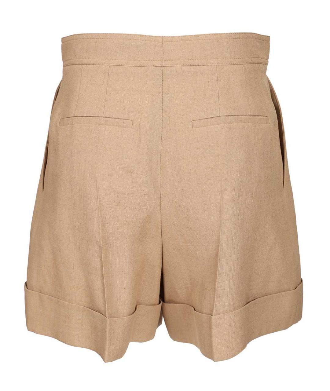 VALENTINO Бежевые вискозные шорты, фото 2