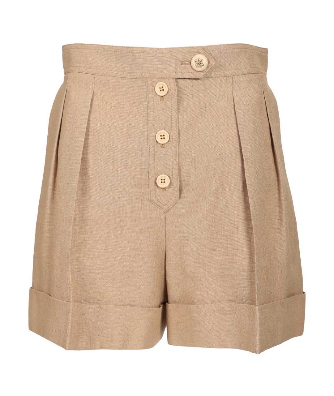 VALENTINO Бежевые вискозные шорты, фото 1