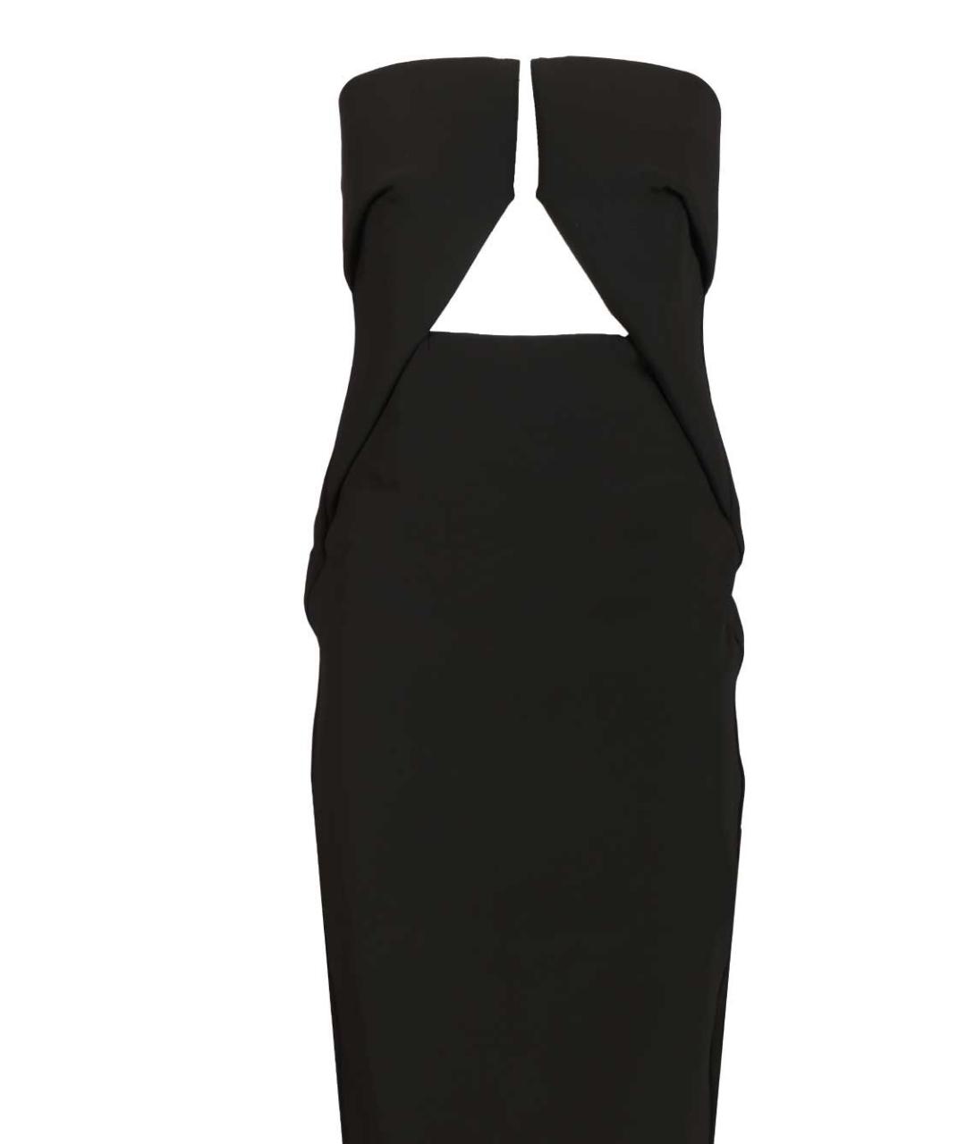 RICK OWENS Черное вискозное вечернее платье, фото 4