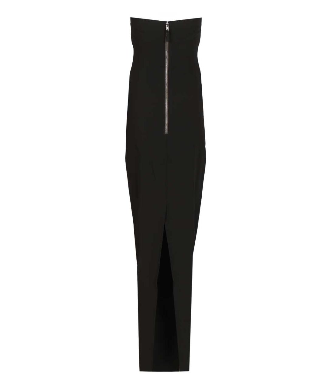 RICK OWENS Черное вискозное вечернее платье, фото 2