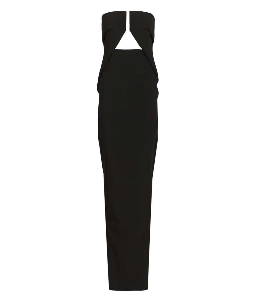 RICK OWENS Черное вискозное вечернее платье, фото 1