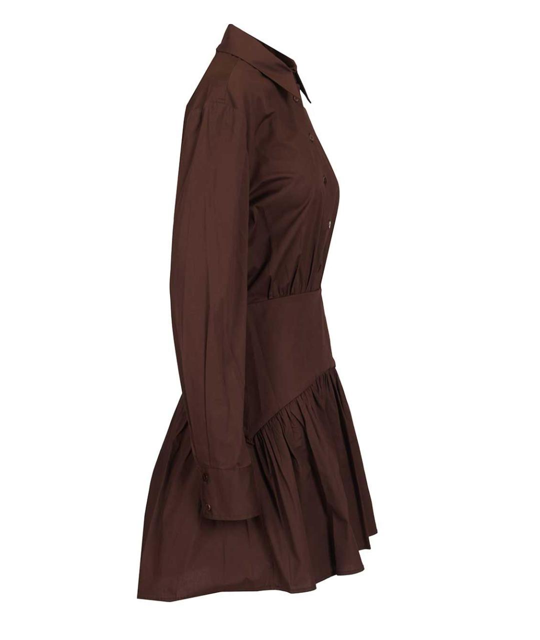 STAUD Коричневое повседневное платье, фото 3
