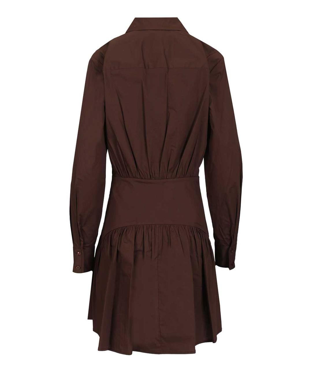 STAUD Коричневое повседневное платье, фото 2