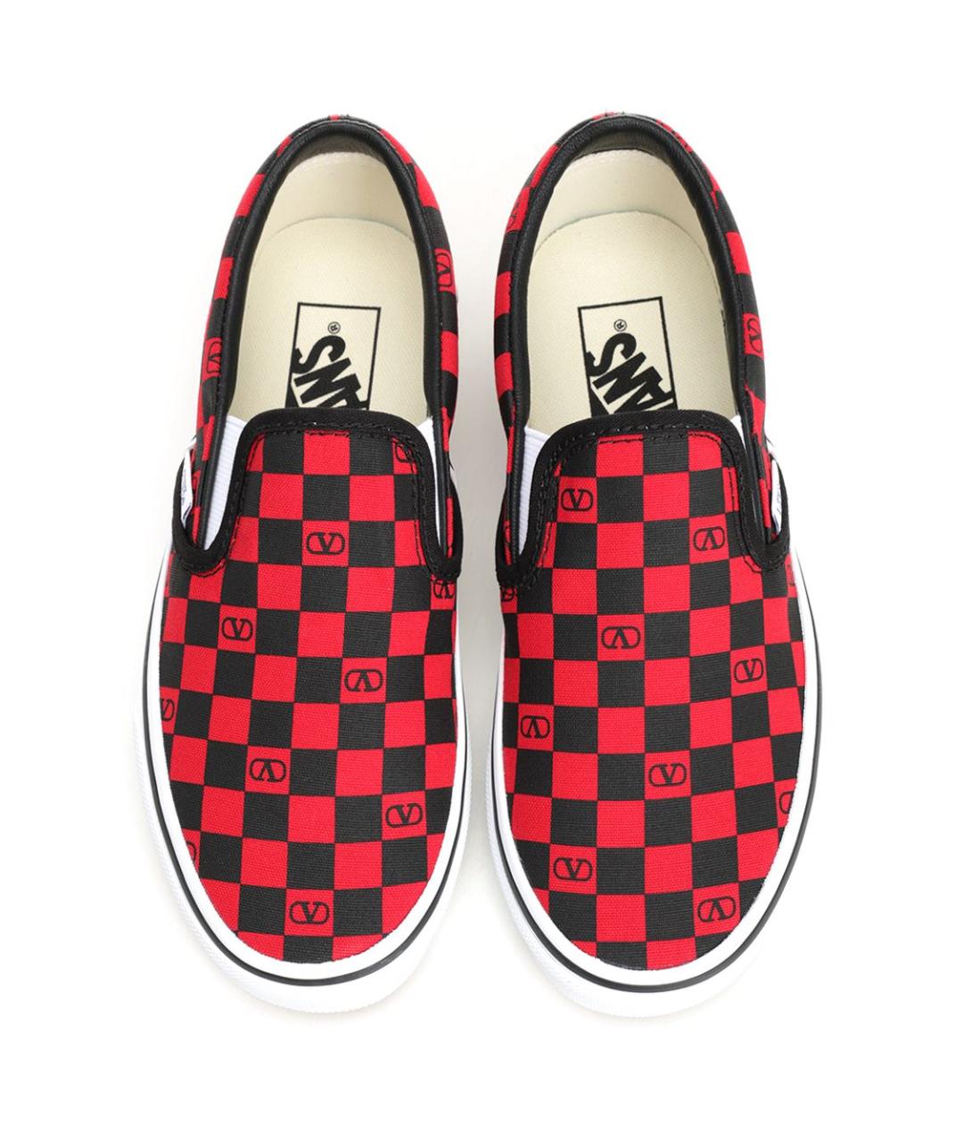 VALENTINO Красные текстильные слипоны, фото 6