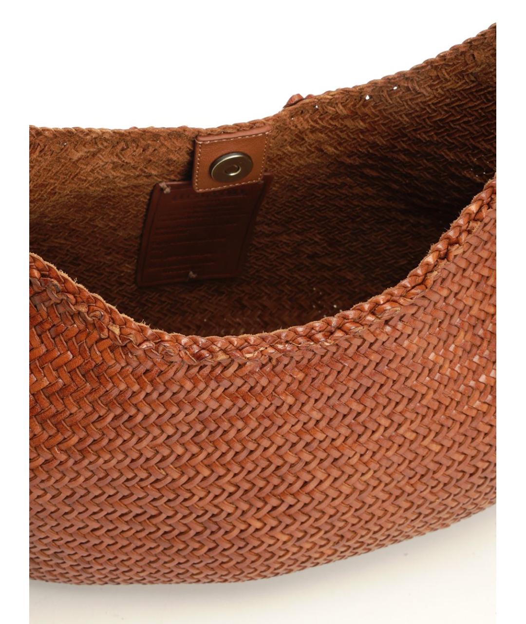 Dragon Diffusion Коричневая кожаная сумка через плечо, фото 5