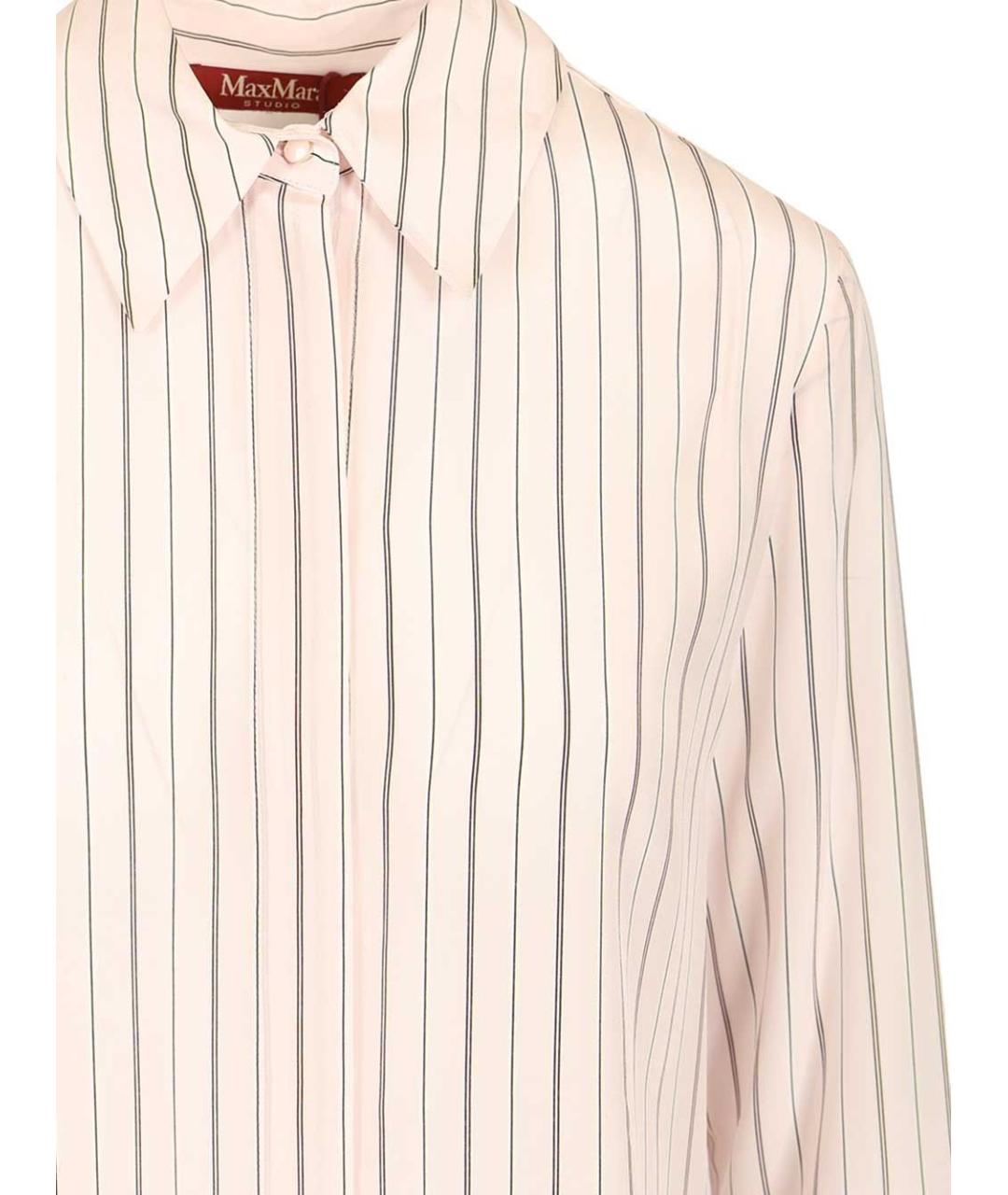 MAX MARA STUDIO Розовая шелковая рубашка, фото 4