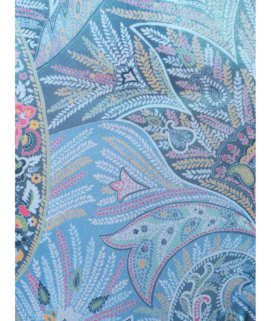 ETRO Синее полиамидовое повседневное платье, фото 4