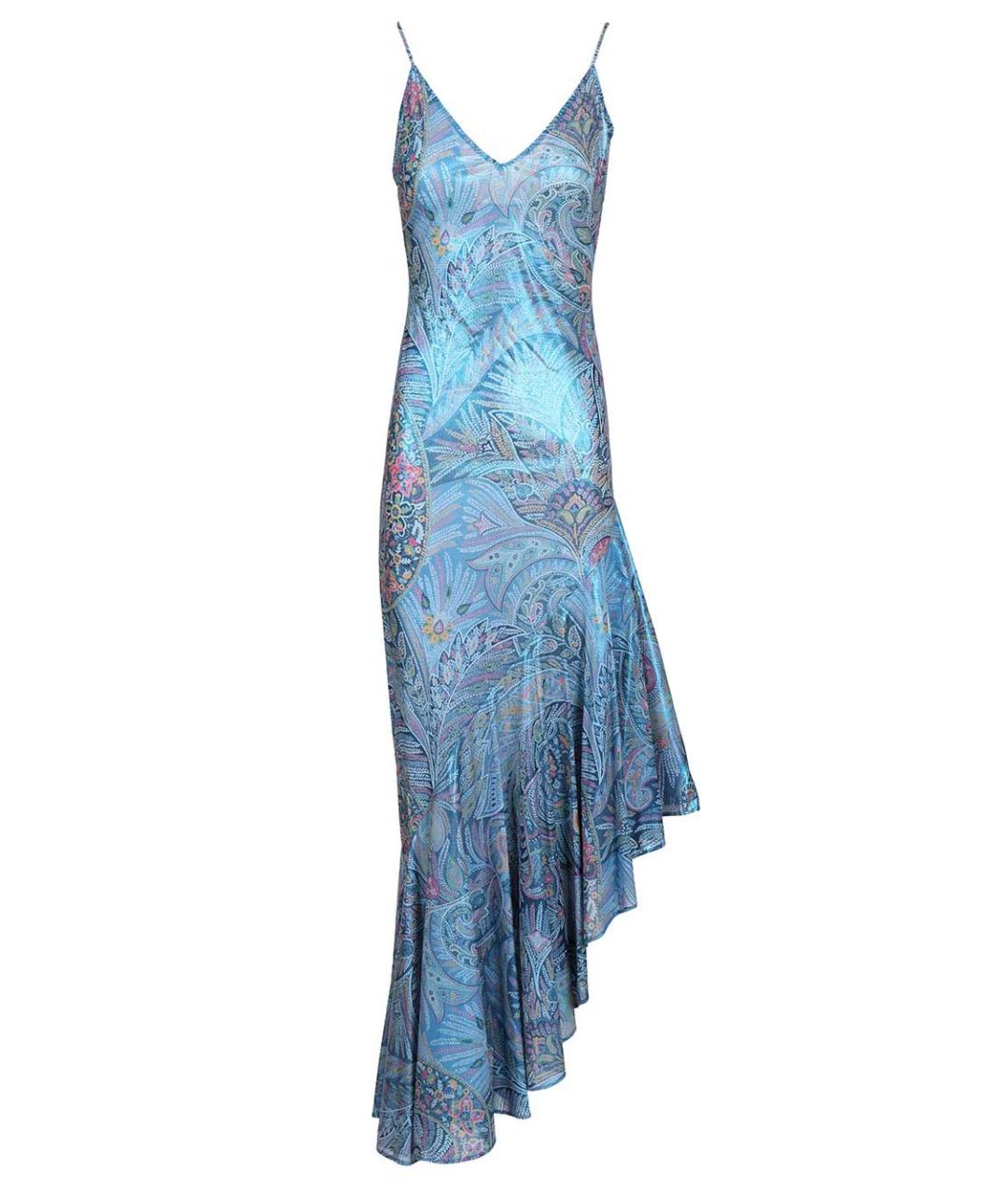 ETRO Синее полиамидовое повседневное платье, фото 1