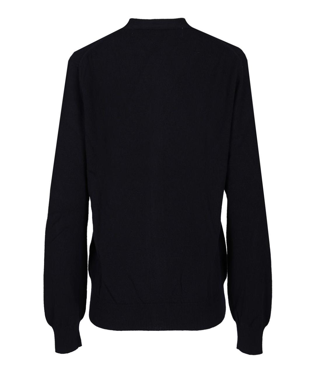 COMME DES GARÇONS PLAY Темно-синий шерстяной кардиган, фото 2