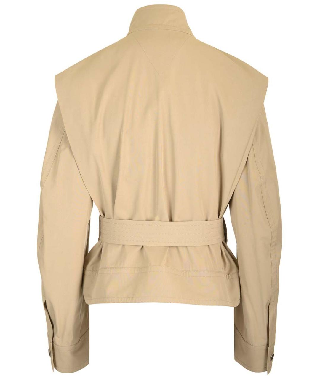 BOTTEGA VENETA Бежевая вискозная куртка, фото 2