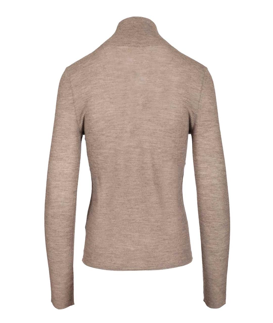 LISA YANG Коричневая кашемировая водолазка, фото 2