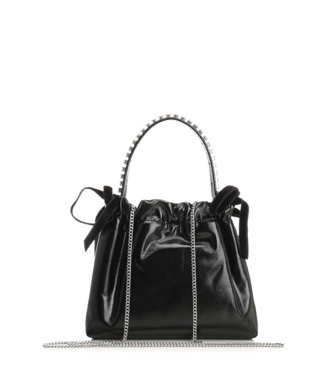 JIMMY CHOO Черная кожаная сумка с короткими ручками, фото 3