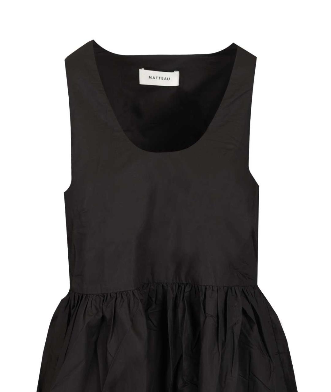 MATTEAU Черное хлопковое платье, фото 4