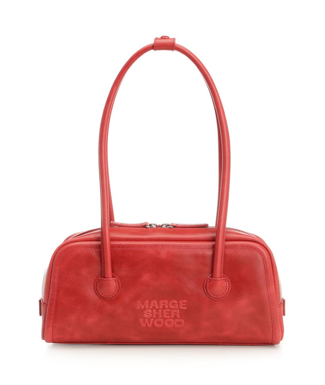 MARGESHERWOOD Красная кожаная сумка через плечо, фото 1