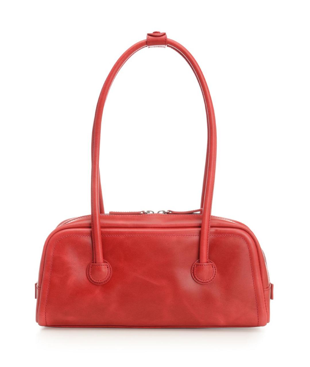 MARGESHERWOOD Красная кожаная сумка через плечо, фото 3