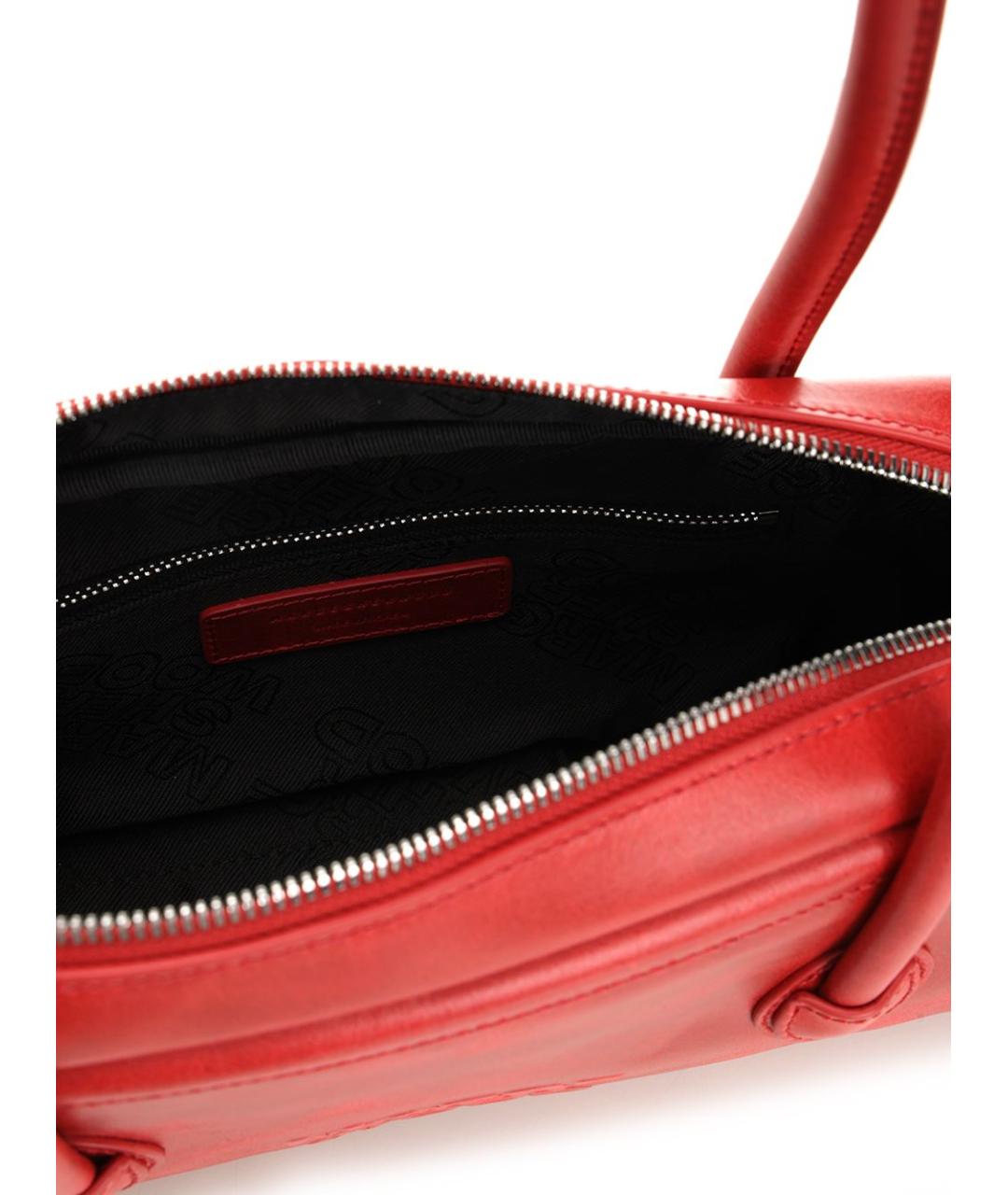 MARGESHERWOOD Красная кожаная сумка через плечо, фото 4