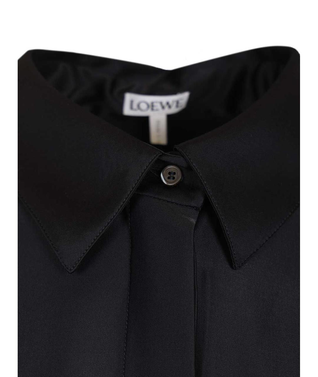 LOEWE Темно-синяя вискозная рубашка, фото 4