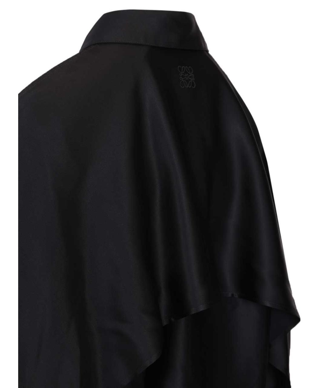 LOEWE Темно-синяя вискозная рубашка, фото 5
