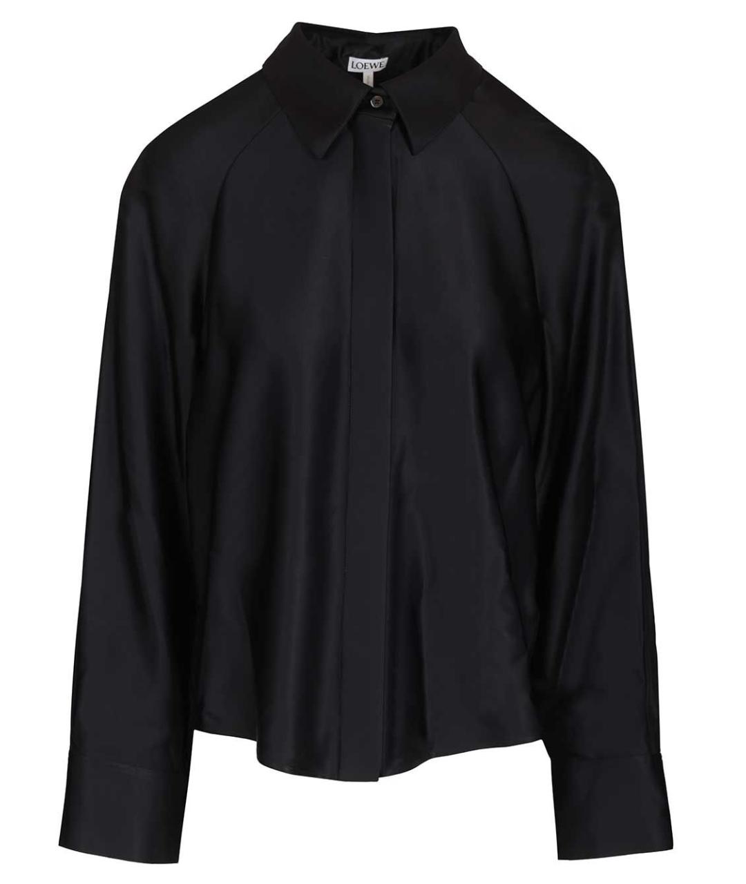 LOEWE Темно-синяя вискозная рубашка, фото 1