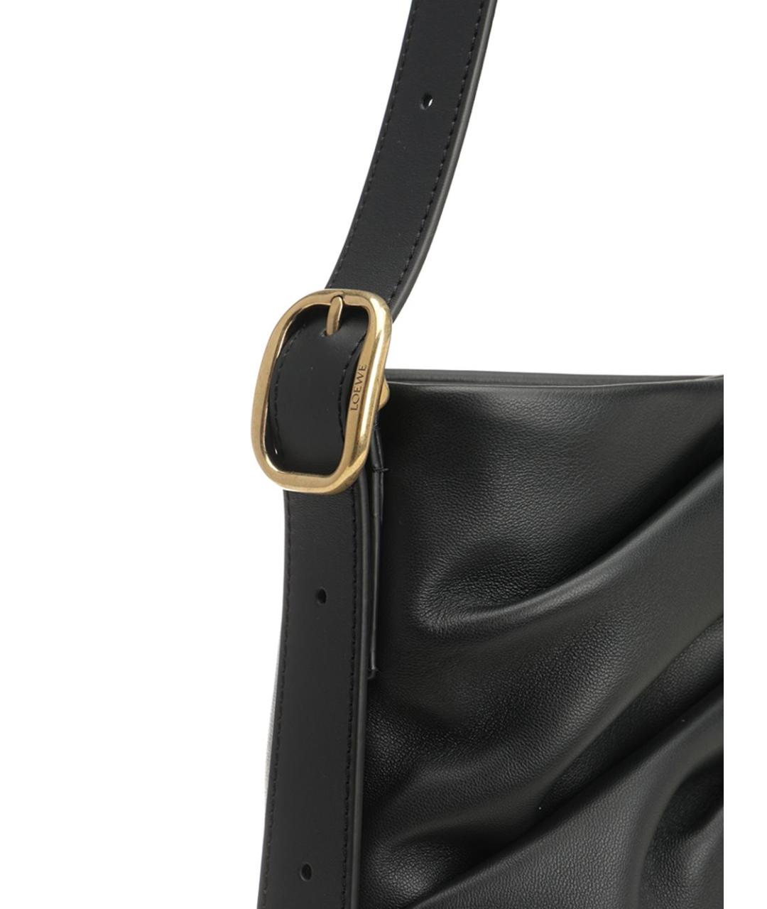 LOEWE Черная кожаная сумка через плечо, фото 6
