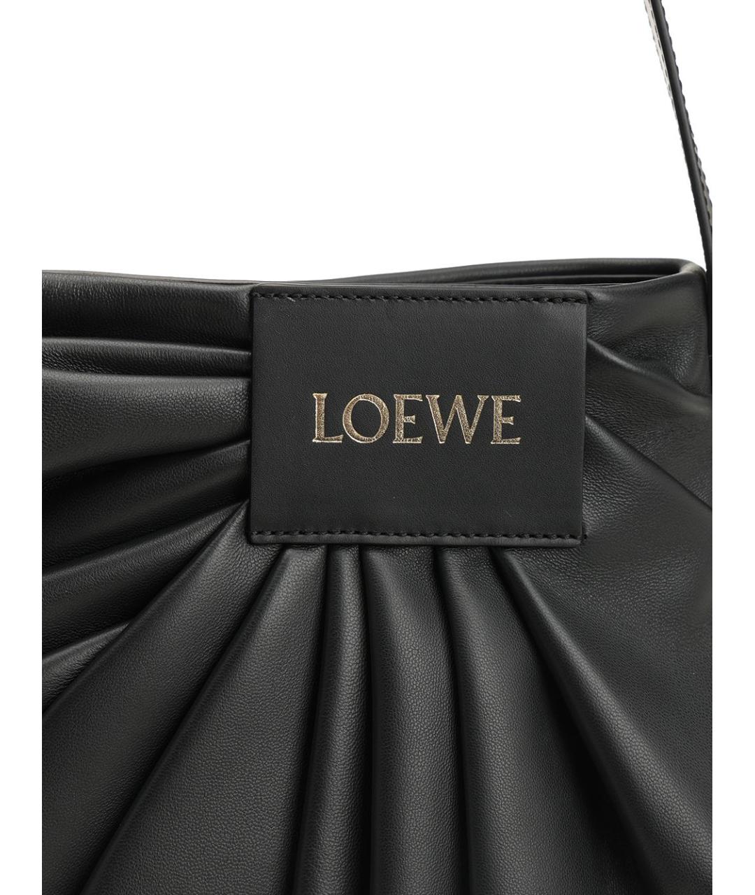 LOEWE Черная кожаная сумка через плечо, фото 5