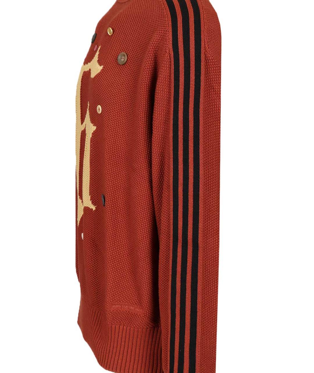 ADIDAS Красный хлопковый джемпер / свитер, фото 3