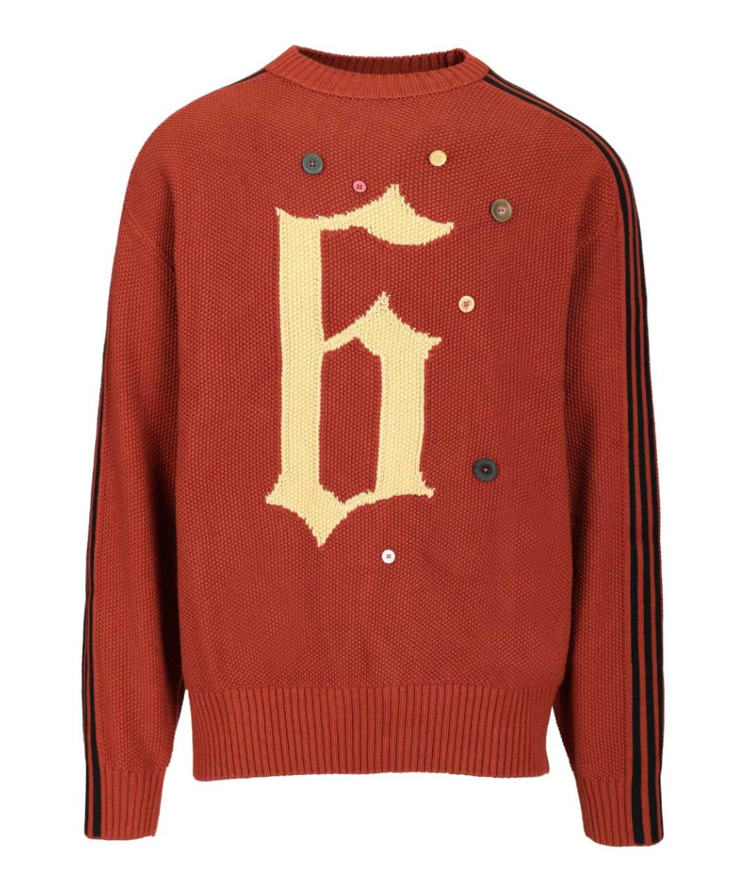 ADIDAS Красный хлопковый джемпер / свитер, фото 1