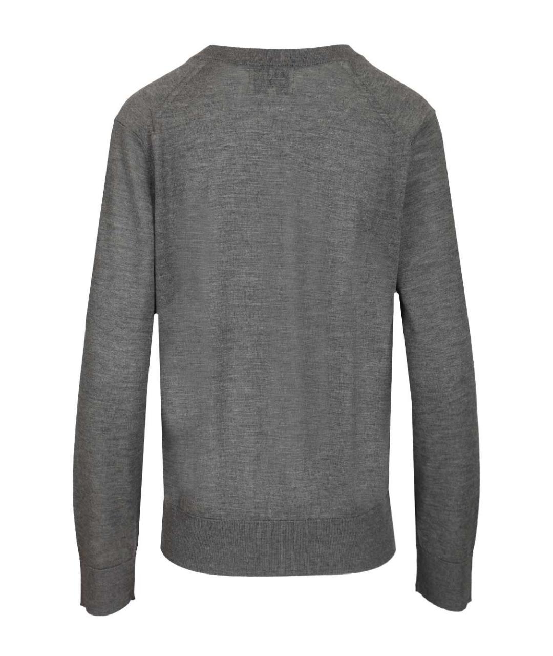 LOULOU STUDIO Серый кашемировый джемпер / свитер, фото 2