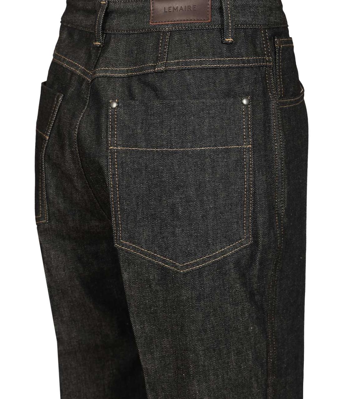 LEMAIRE Антрацитовые хлопковые прямые джинсы, фото 5