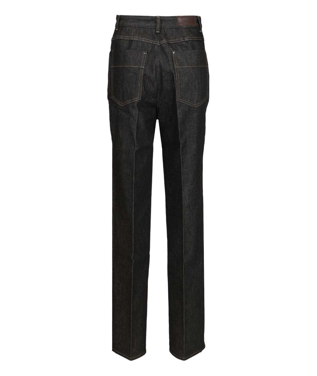 LEMAIRE Антрацитовые хлопковые прямые джинсы, фото 2