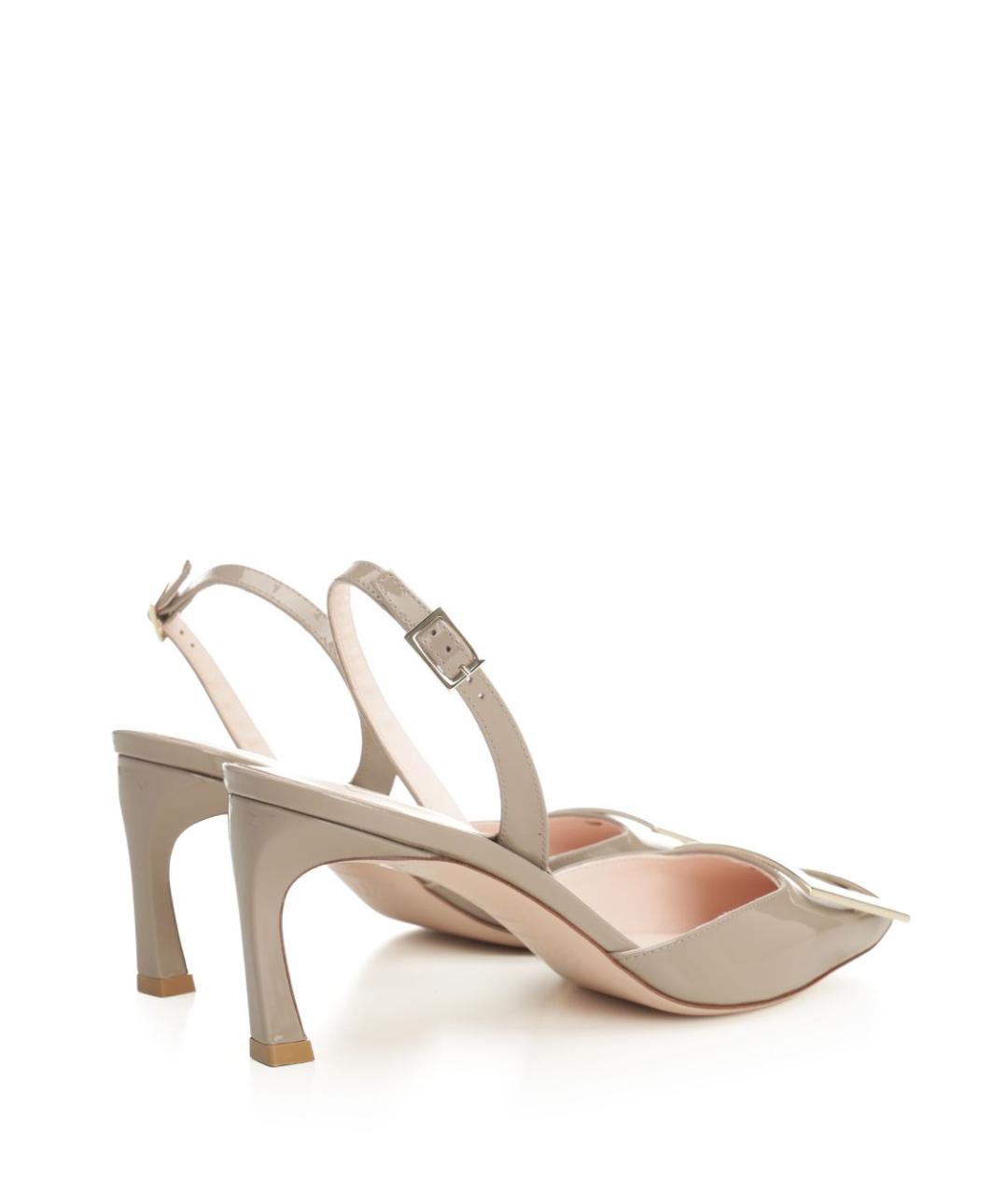 ROGER VIVIER Бежевые кожаные туфли, фото 3